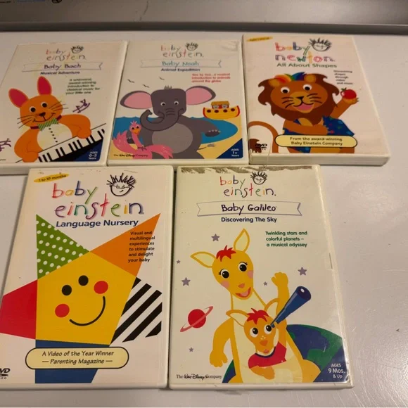 Baby Einstein Lot Language Nursery DVD Set of 5 - Picture 1 of 6
